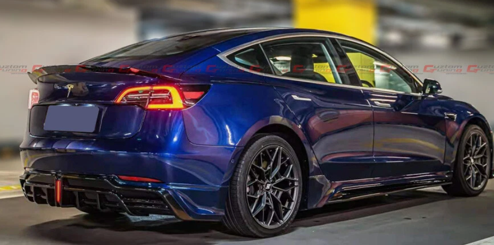 TESLA MODEL 3 YOFER STYLE DOWNFORCE GLOSS BLACK SPOILER