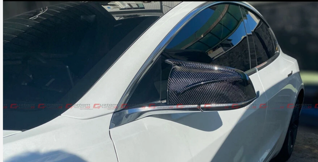 Tesla Model 3  M Style Carbon Fiber Caps