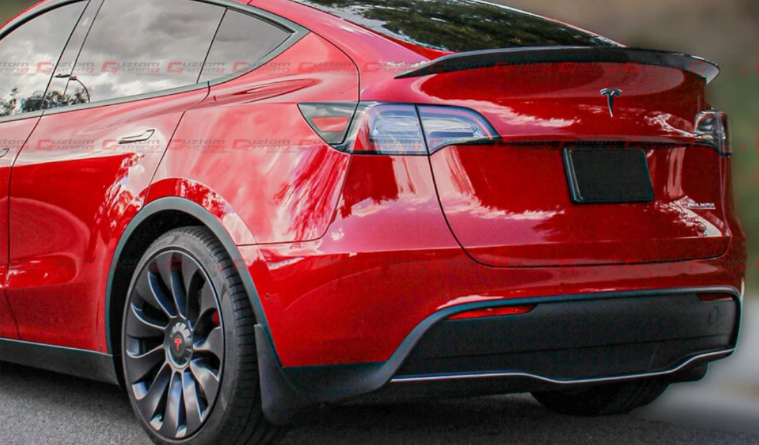Tesla Model Y V Style Sport Carbon Fiber Spoiler