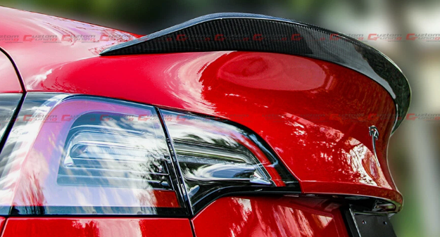 Tesla Model Y V Style Sport Carbon Fiber Spoiler
