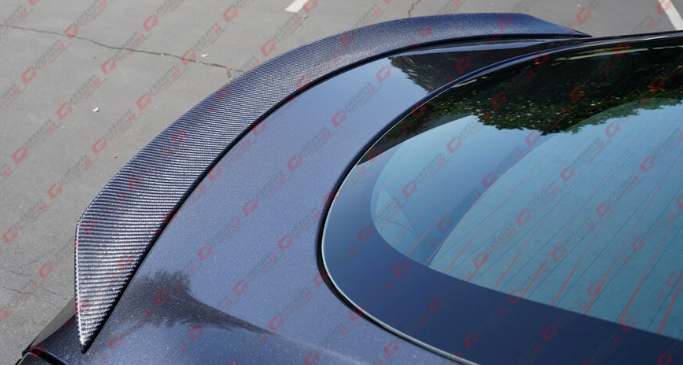 Tesla Model S Plaid V Style Carbon Spoiler
