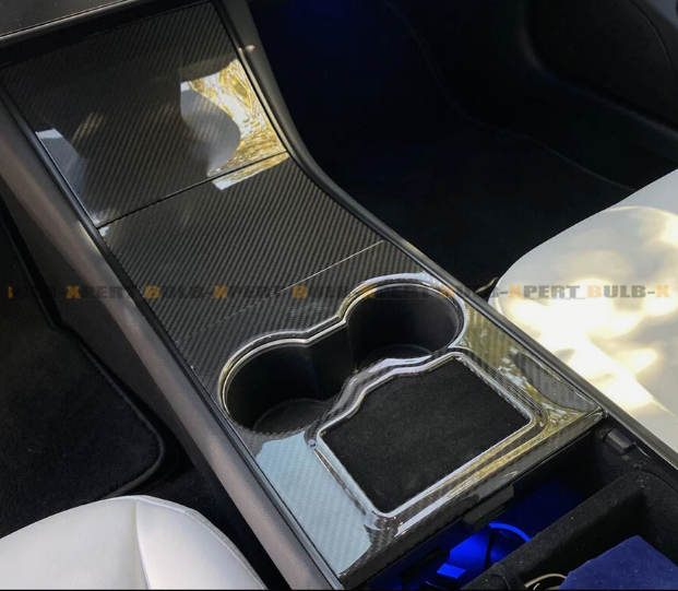 TESLA MODEL 3 CARBON FIBER CENTER CONSOLE TRIM