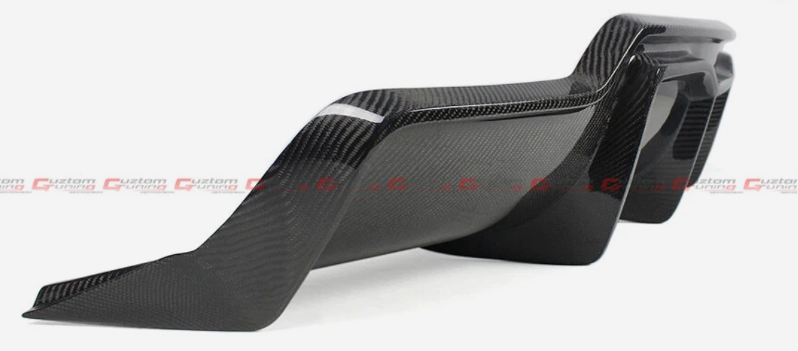 TESLA MODEL 3 V STYLE CARBON FIBER REAR BUMPER DIFFUSER