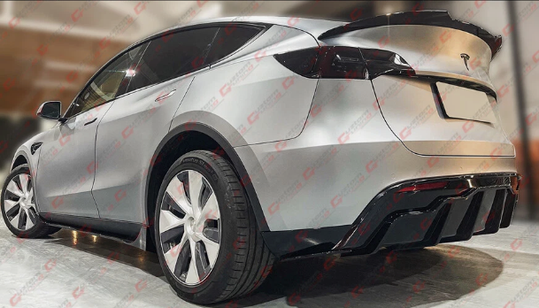 TESLA MODEL Y V STYLE HIGHKICK GLOSS BLACK SPOILER