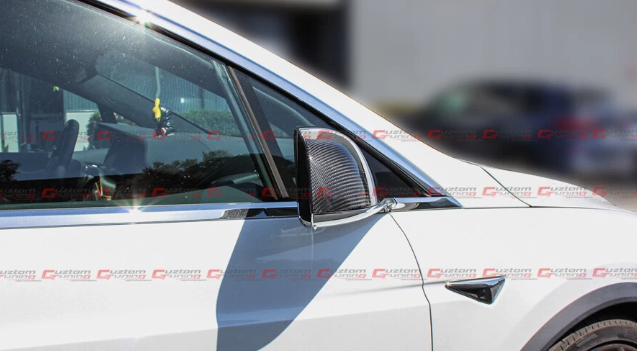 Tesla Model X Carbon Fiber Mirror Covers