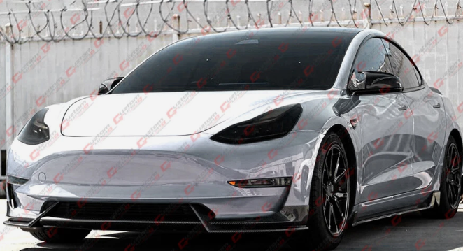Tesla Model 3 AD Style Glossy Black Lip