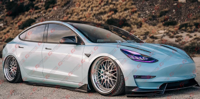 Tesla Model 3 AD Style Glossy Black Lip