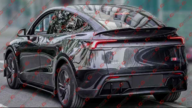 Tesla Model Y Juniper V Style Gloss Black Spoiler