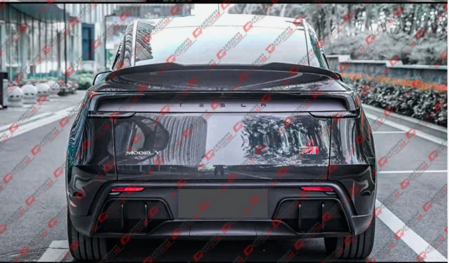 Tesla Model Y Juniper V Style Gloss Black Spoiler