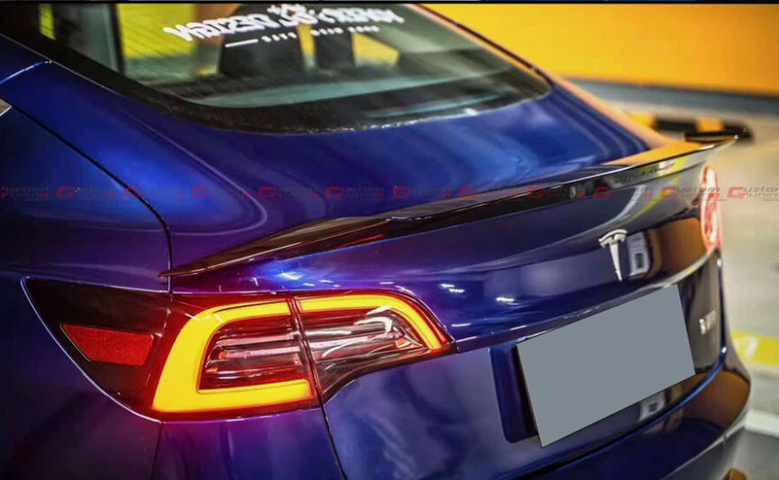 TESLA MODEL 3 YOFER DESIGN DOWNFORCE GLOSSY BLACK SPOILER